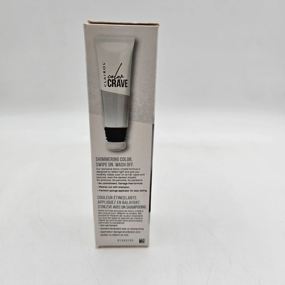 Clairol Color Crave Hair Makeup‎ Shimmering Platinum 45 ML Wash Out New